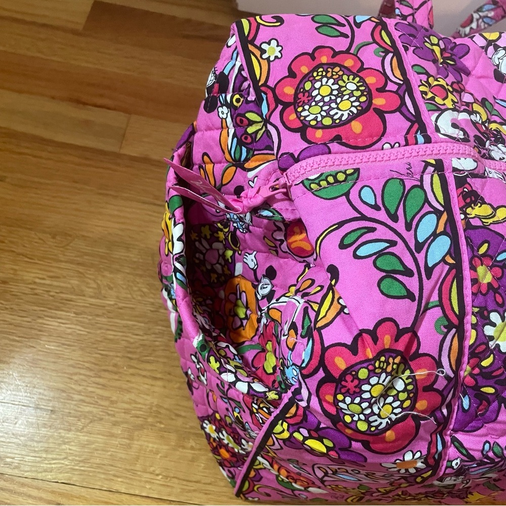 Vera Bradley Disney Parks Just Mousing Around Large Duffel Mickey Minnie Pink - Picture 5 of 10